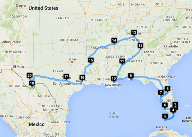 Route So Far