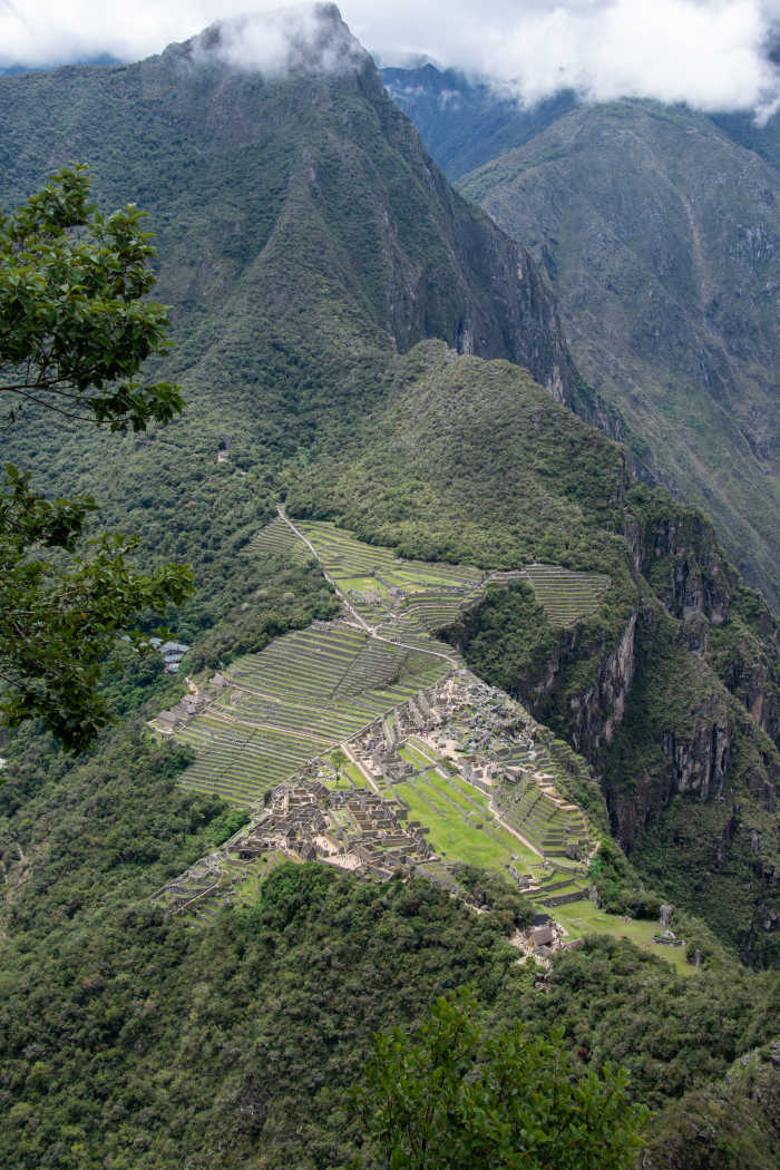 View of the Machu Picchu from Huayna Picchu