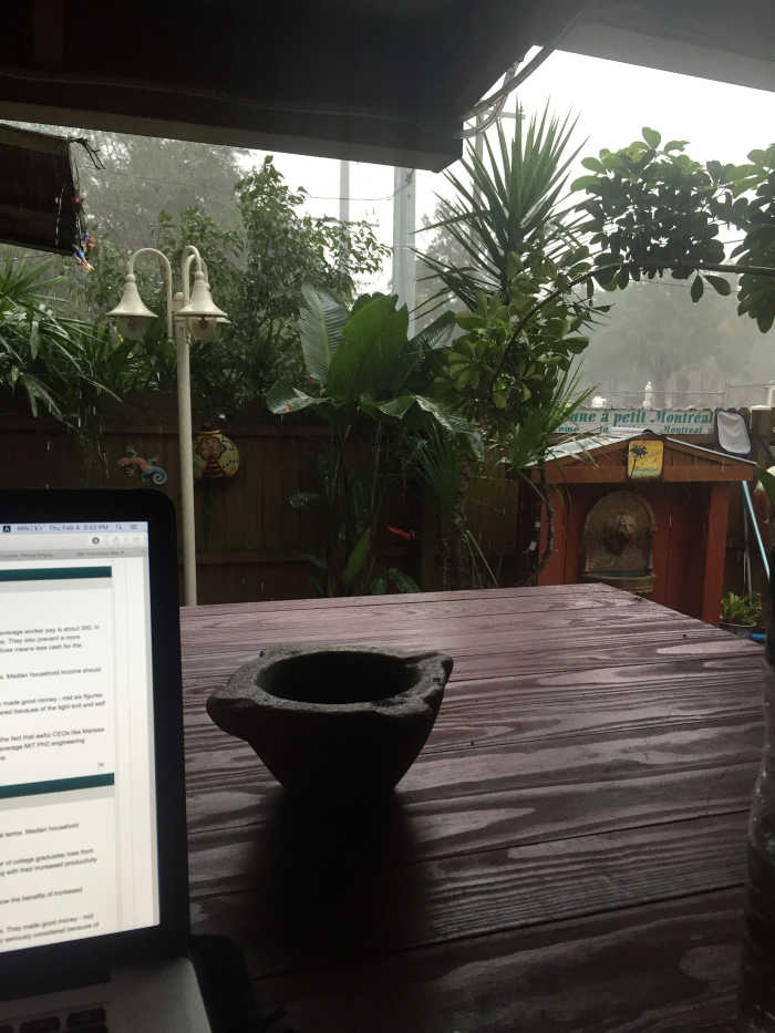 Working in the Rain